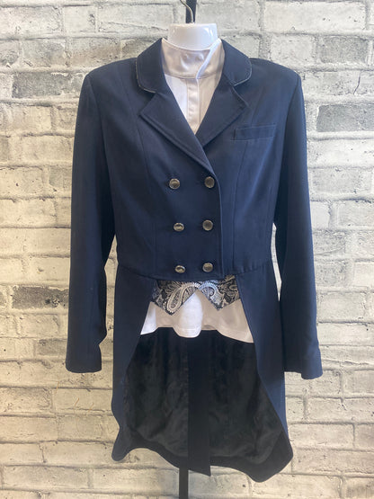 Asmar Shadbelly Navy/Pleather Piping S