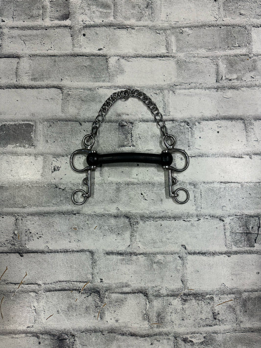 5.5" Rubber Pelham Bit w/ Chain