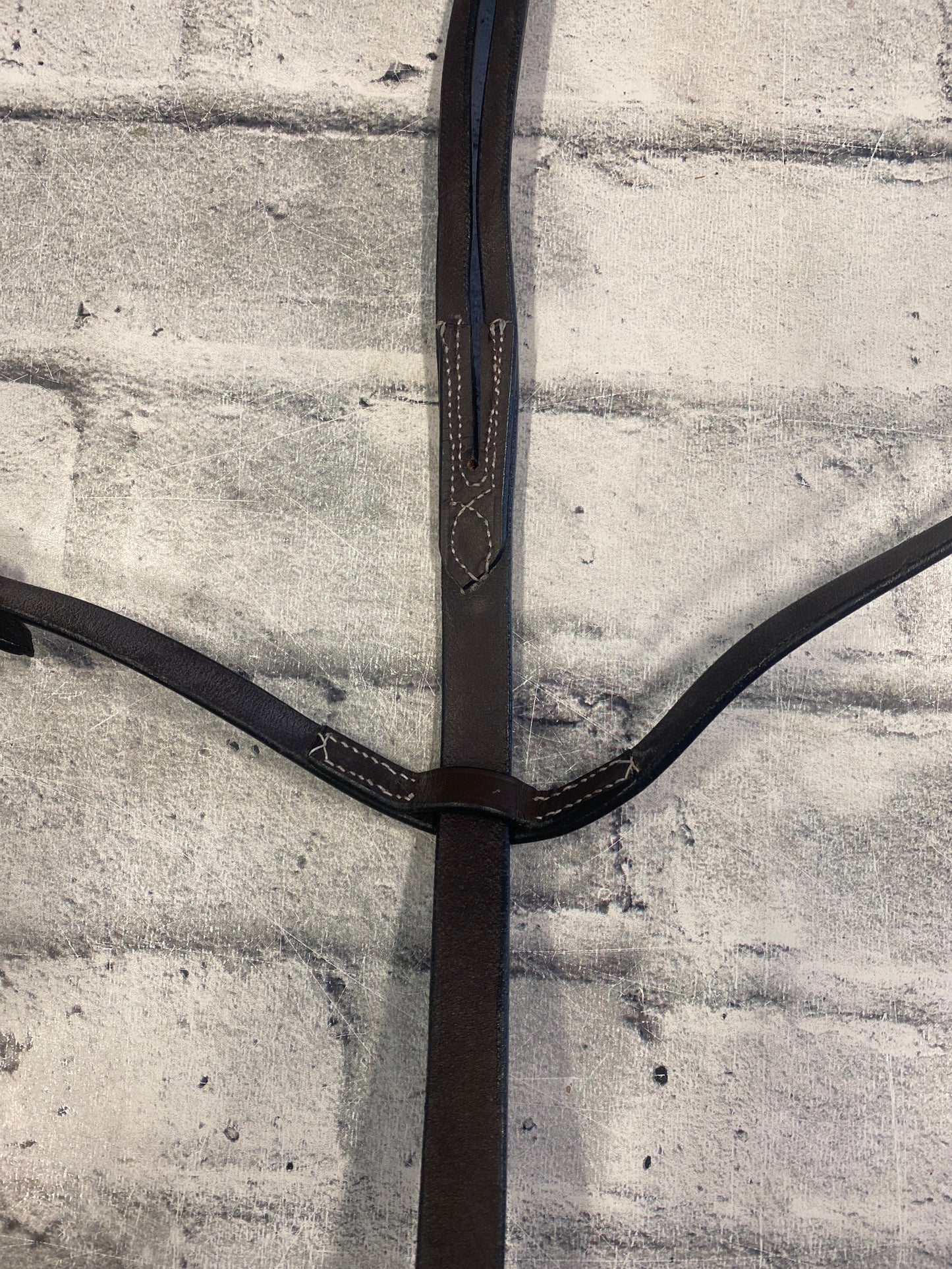 Flat Leather Running Martingale Brown F