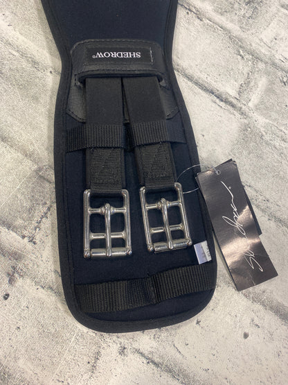 22" Shedrow Memory Foam Dressage Girth Black NEW