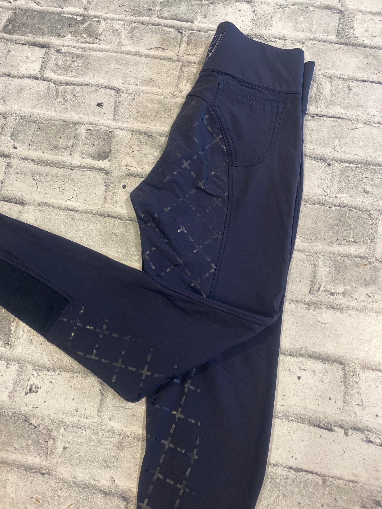 Horze FS Grip Breeches Navy 26