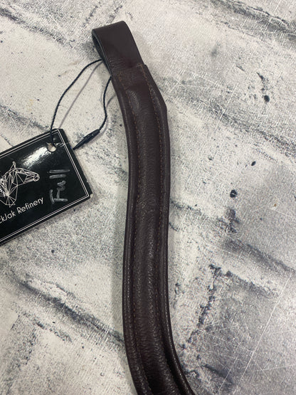 16" Black Jack Refinery U-Shaped Browband Brown w/ Bling NEW