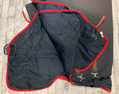 75" Amigo Rain Sheet w/Neck (Disc Closure) Black/Red