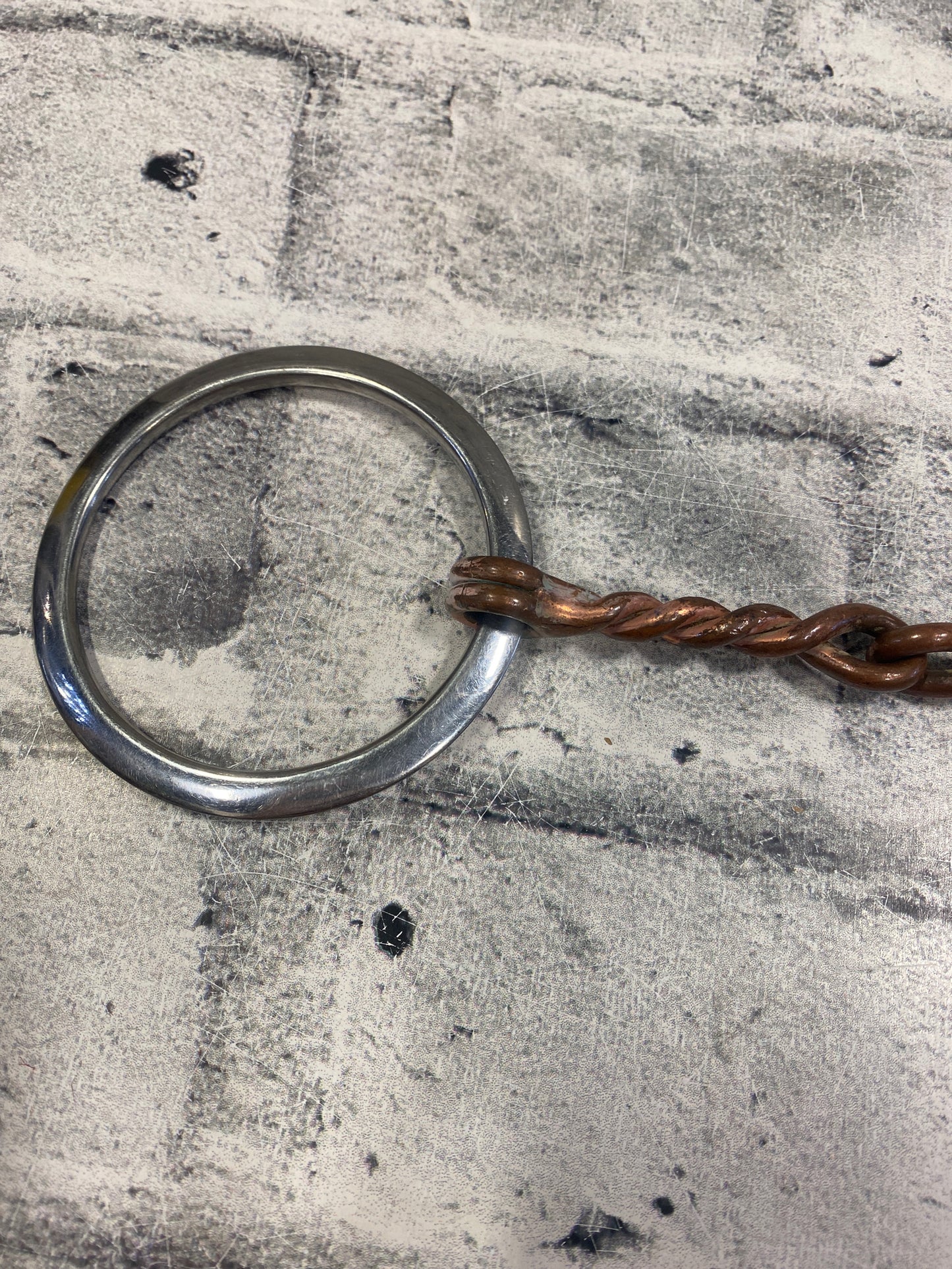 5" Twisted Copper Loose Ring