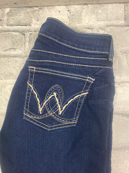 Wrangler Straight Leg Jeans Dark Wash 7/8 x 32