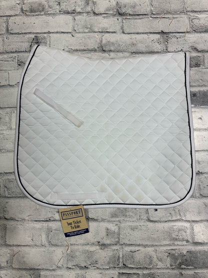 Passport Dressage Pad White F NEW