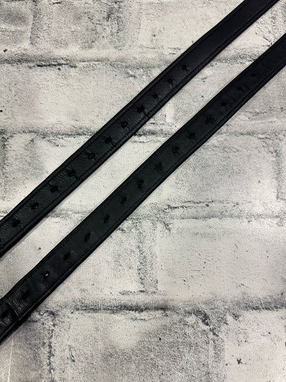 60" Nylon Core Stirrup Leathers Black