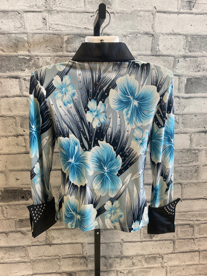 Showmanship Show Shirt Black/Floral 8