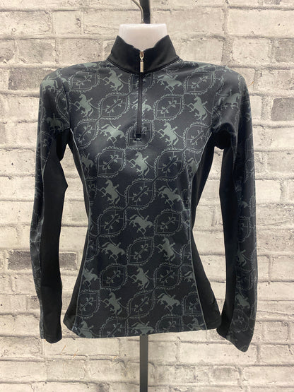 Arista LS Technical Shirt Dressage Horse Print XS