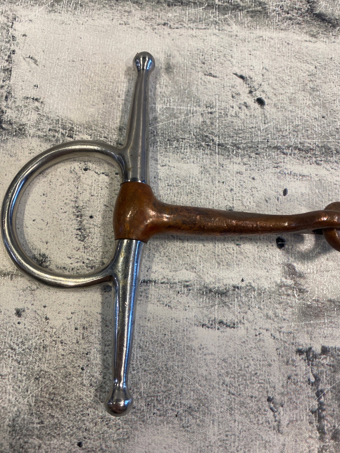 5.25" Copper Mouth Full Cheek Snaffle Bit