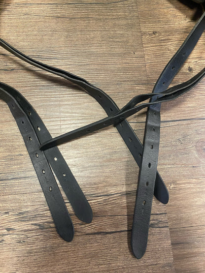 17.5"  Regal Mono Flap Dressage Saddle - 6" Gullet