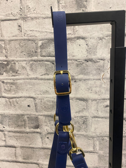 Icavalos Rubber Halter+ Chain Lead Blue Cob
