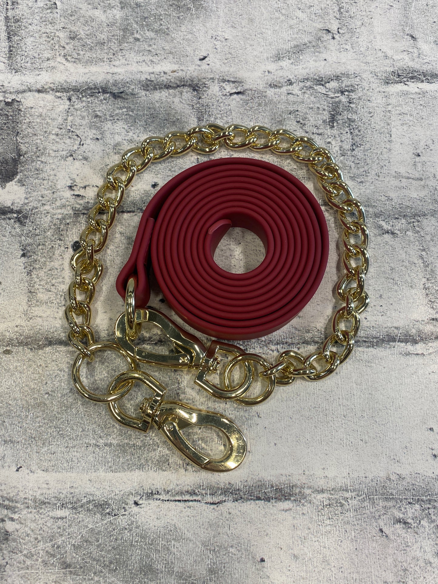 Icavalos Rubber Lead w/ Chain
