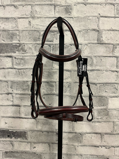 Kingsland Snaffle Bridle Cob + Reins + Bag NEW