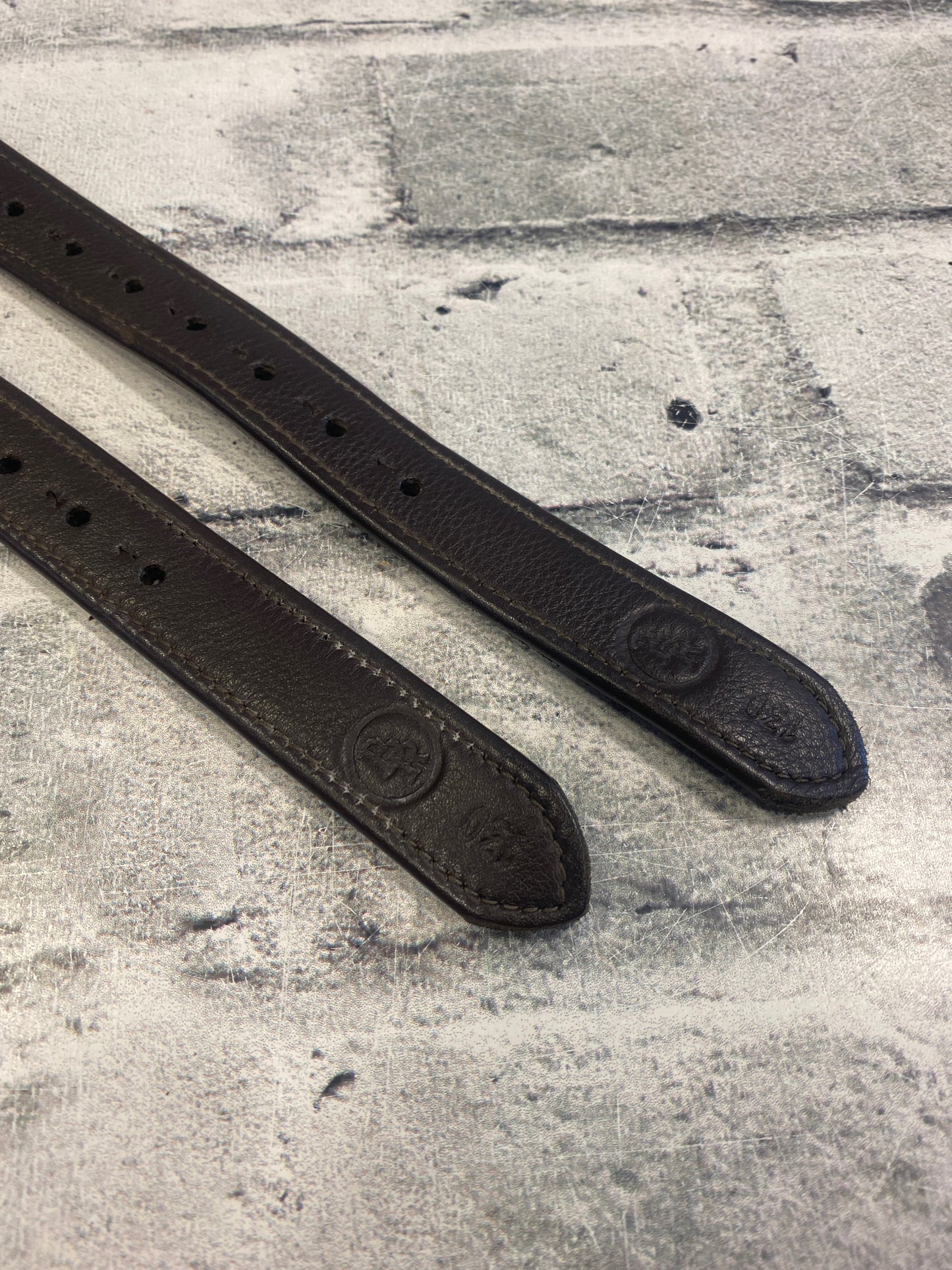 52" BR Nylon Core Stirrup Leathers Brown