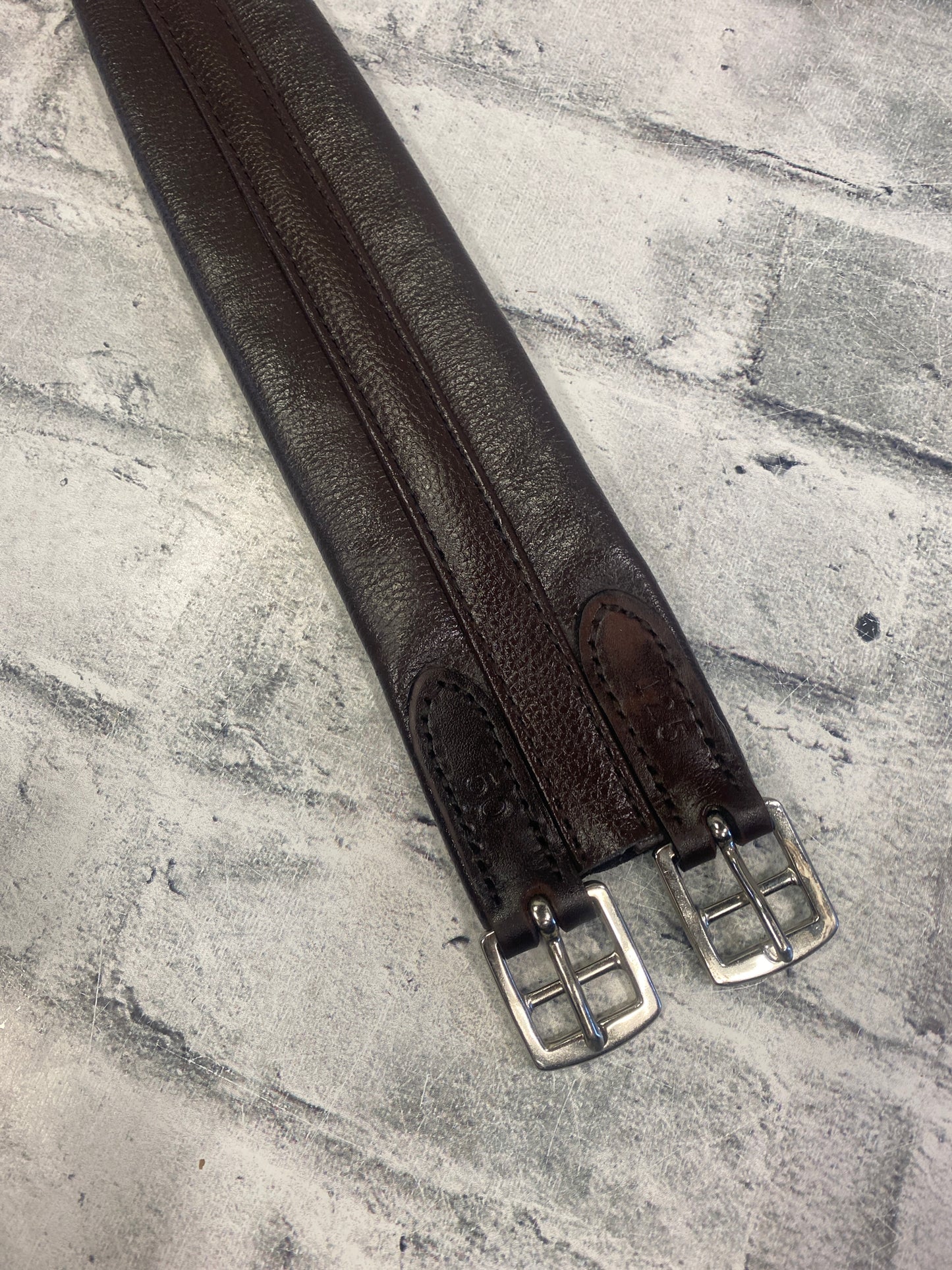 50" Whitman Girth w One Side Elastic Brown