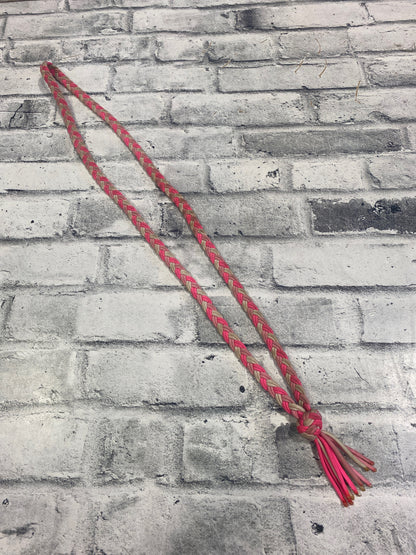 Braided Neck Rope Pink/White
