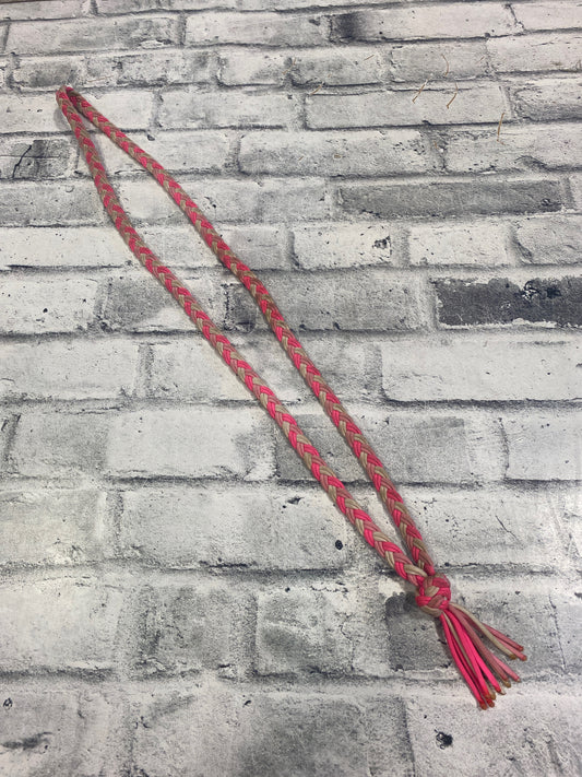 Braided Neck Rope Pink/White