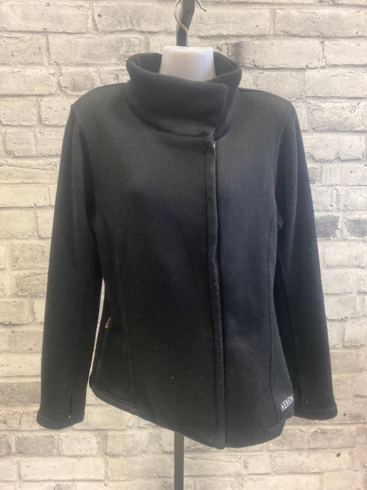 Aerion Zip Up Sweater Black M