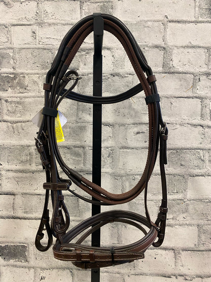 True North Raised Bridle w/Flash+ Rubber Reins F