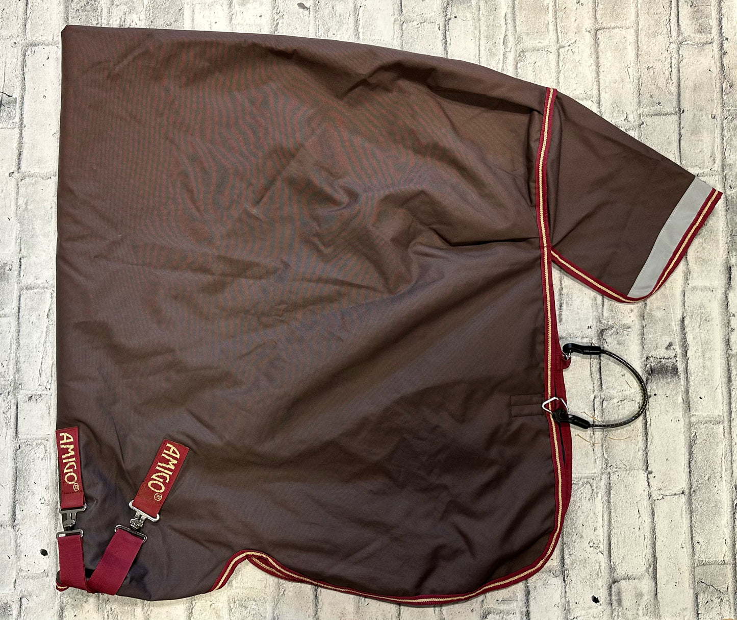 69" Amigo Bravo 12 Plus 100g Turnout Rasin/Burgundy