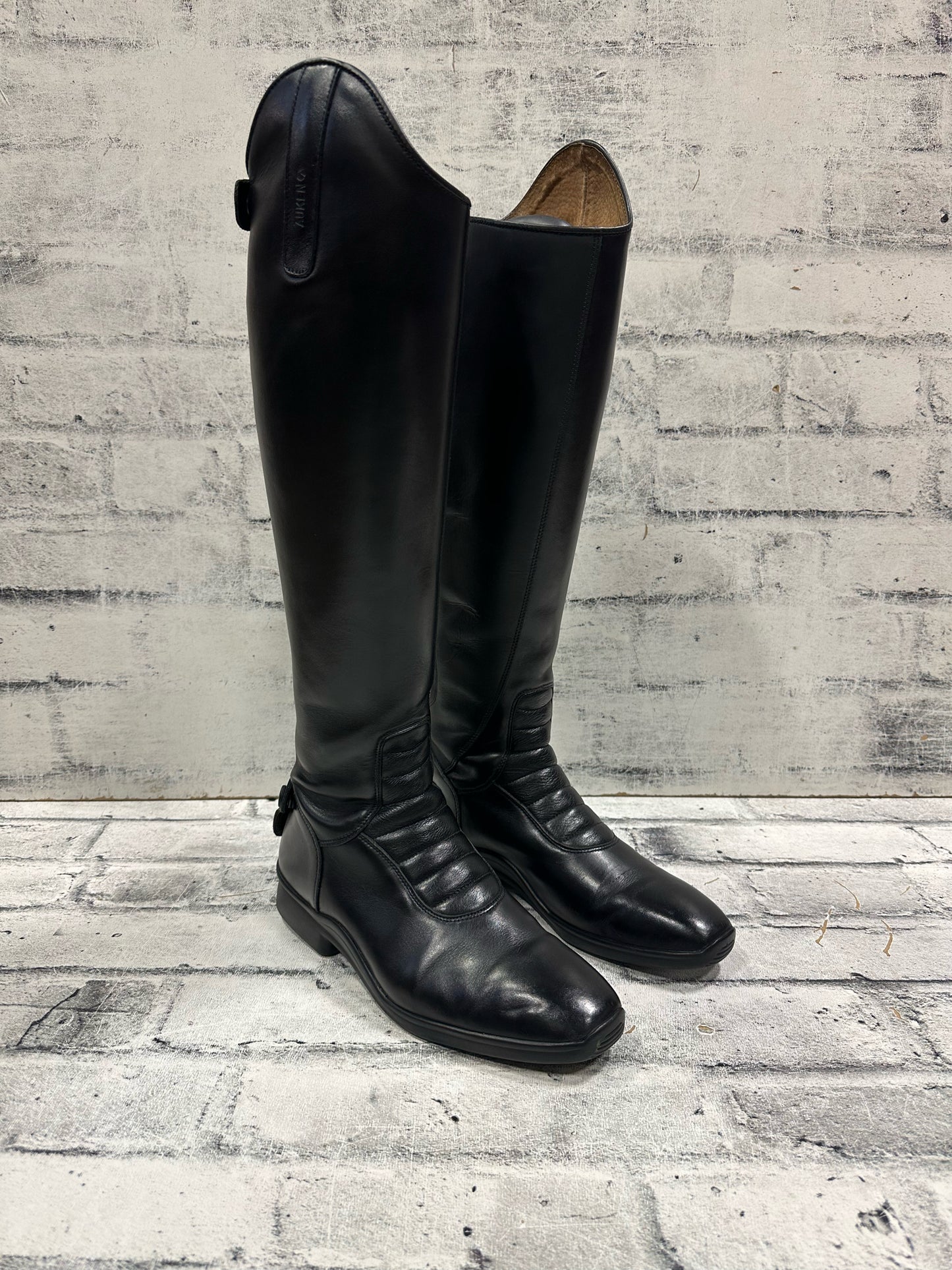 Auken Dress Boots Black 8 H 17" W 14"