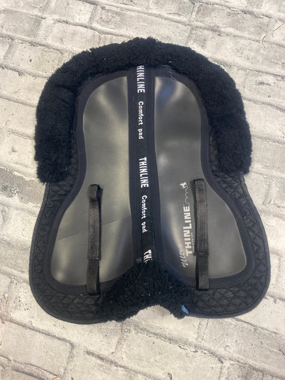 Thinline Sheepskin Shimmable Halfpad Black M