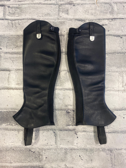 Tucci Half Chaps Black H 15" C 12"