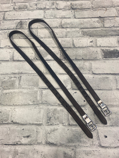 54" Mondega Stirrup Leathers Dark Brown