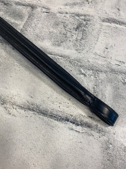 14" Black Raised Padded Browband