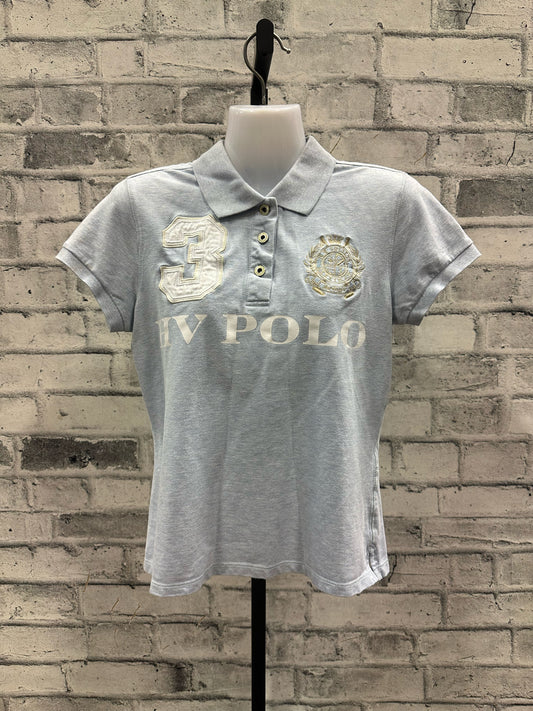HV Polo SS Polo Shirt Heather Blue M
