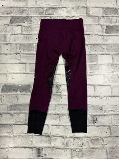 Elation Red Label KP Grip Breeches Burgundy 28
