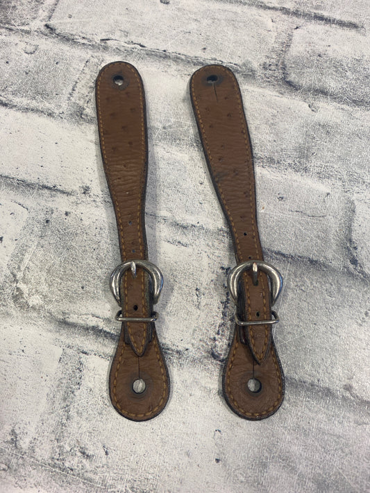 Reversible Spur Straps Brown/Dot