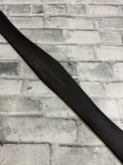 56" Fancy Stitch Leather Girth Brown