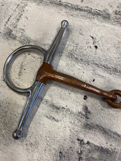 5.25" Copper Mouth Full Cheek Snaffle Bit