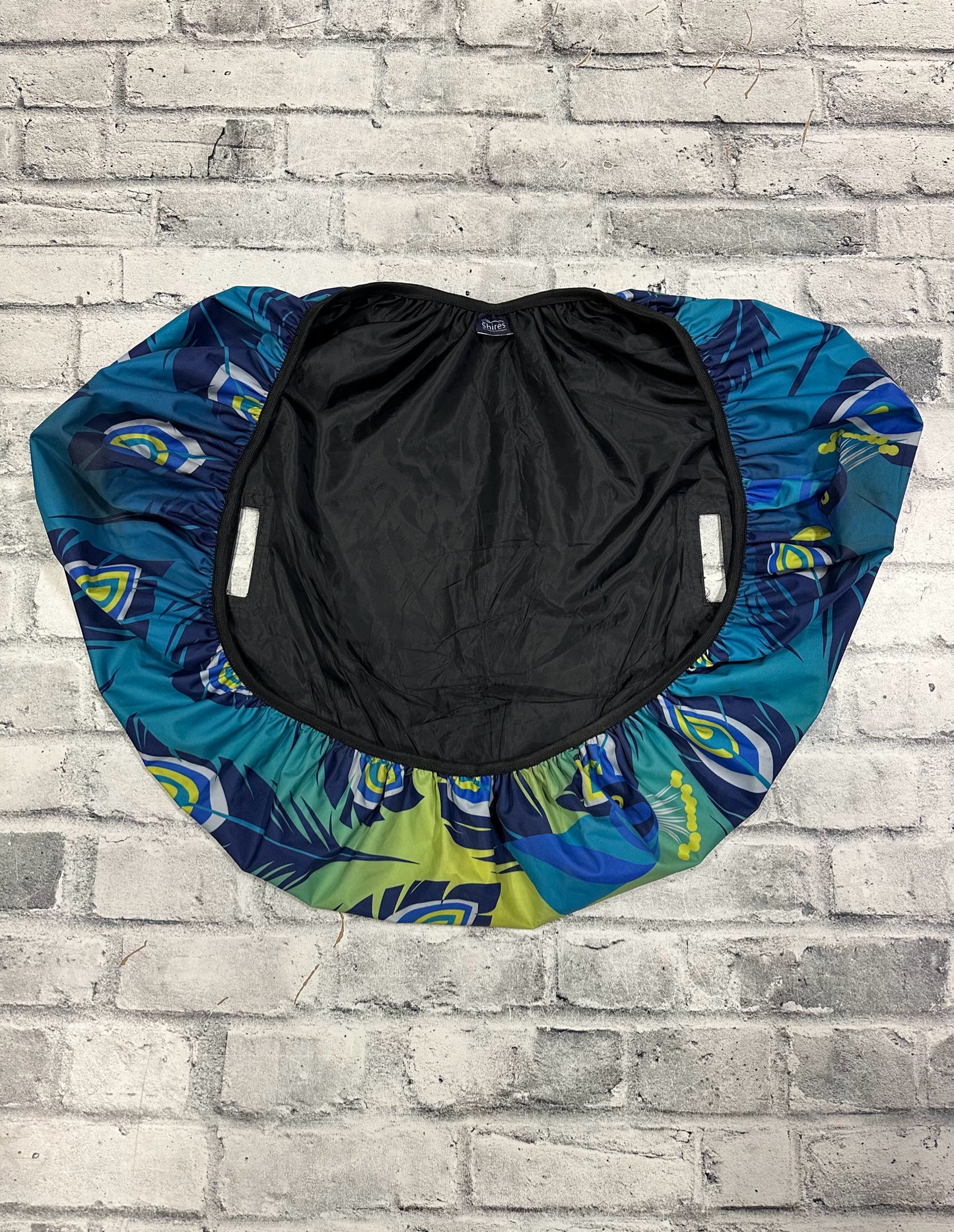 Shires Waterproof Saddle Cover Peacock Feather