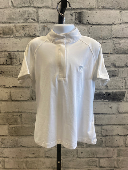 Elation Platinum SS Show Shirt White Lace Childrens M