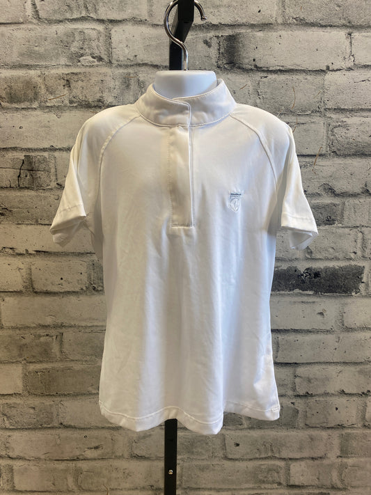 Elation Platinum SS Show Shirt White Lace Childrens M