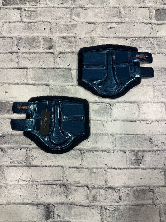 Equestrian Stockholm Brushing Boots Monoco Blue M NEW