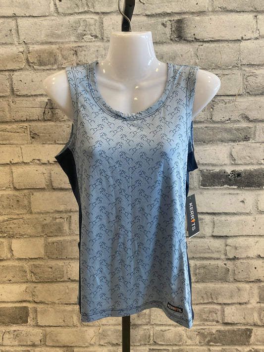 Kerrits Tank Top Blue Horses S NEW