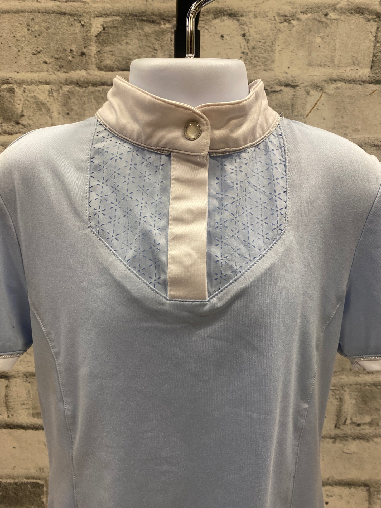 LeMieux Show Shirt Baby Blue Childrens 9-10