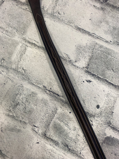 Fancy Stitched Running Martingale Brown Cob