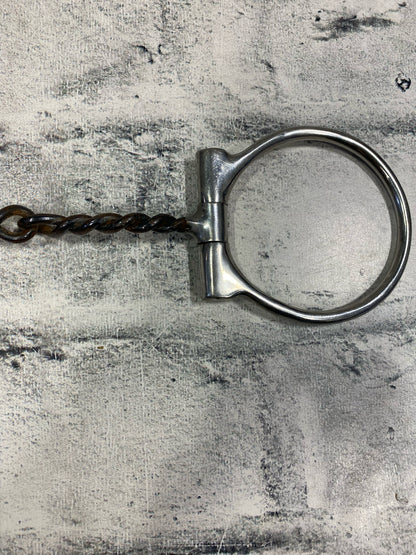 5" Fixed Ring Twisted Wire Snaffle