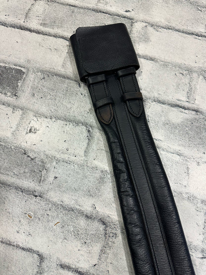 26" Leather Dressage Girth Black