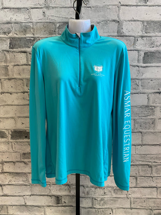 Asmar 1/4 Zip LS Top Turquoise L