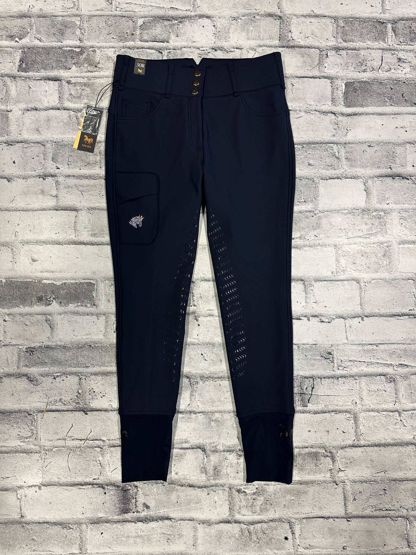 Nikara FS Grip Breeches Navy 30 NEW
