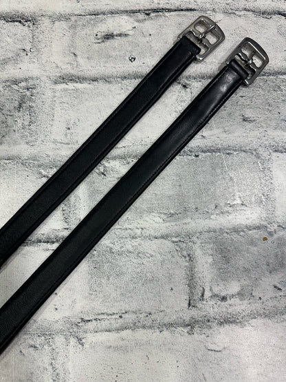 60" Nylon Core Stirrup Leathers Black