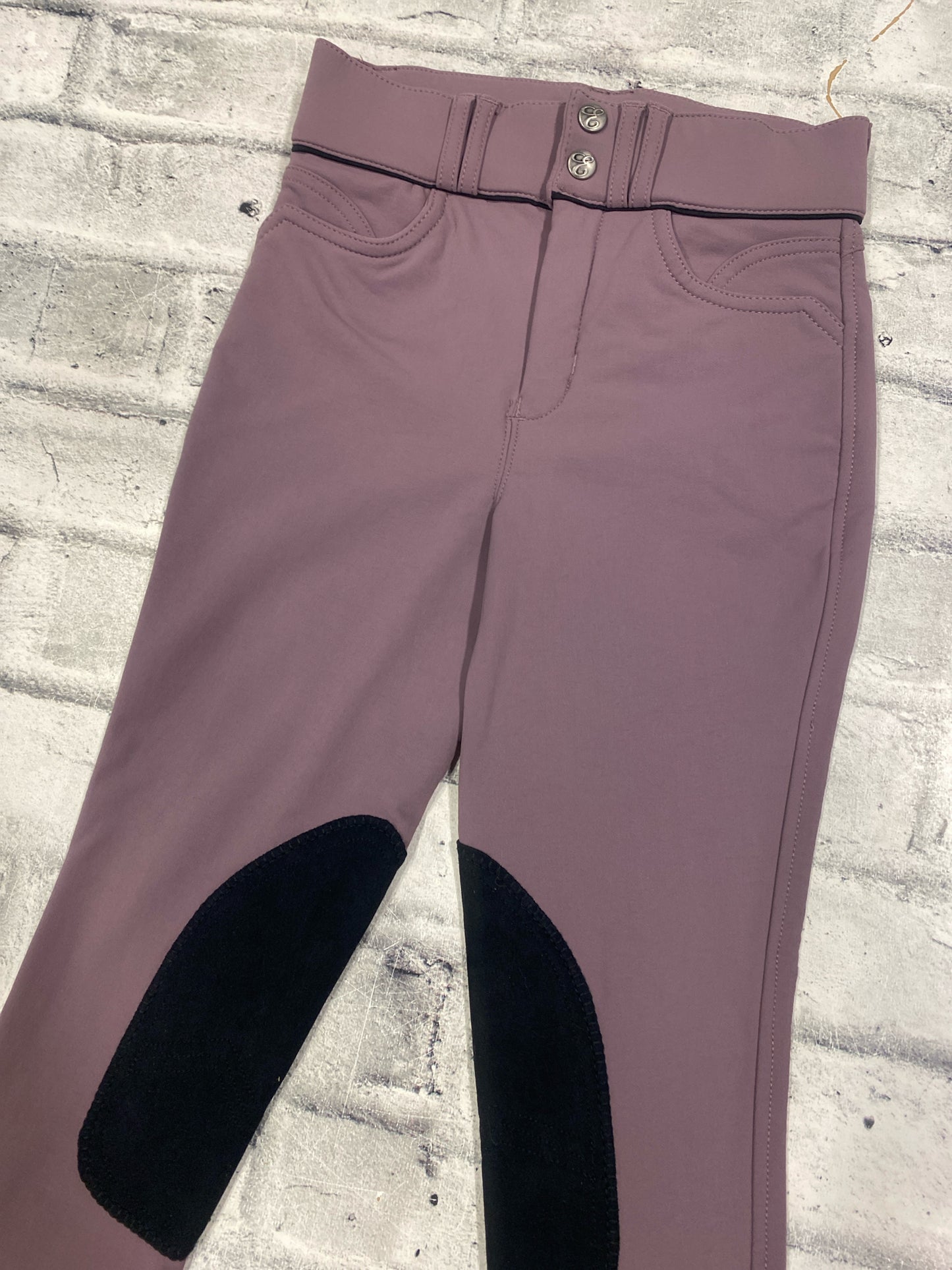 Elation Platinum KP Breeches Mauve Childrens 12