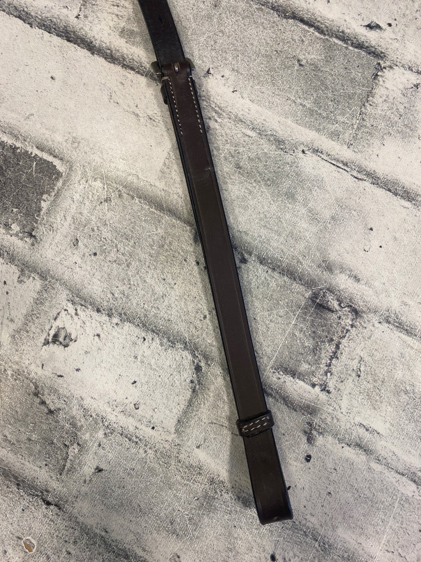 Flat Leather Running Martingale Brown F