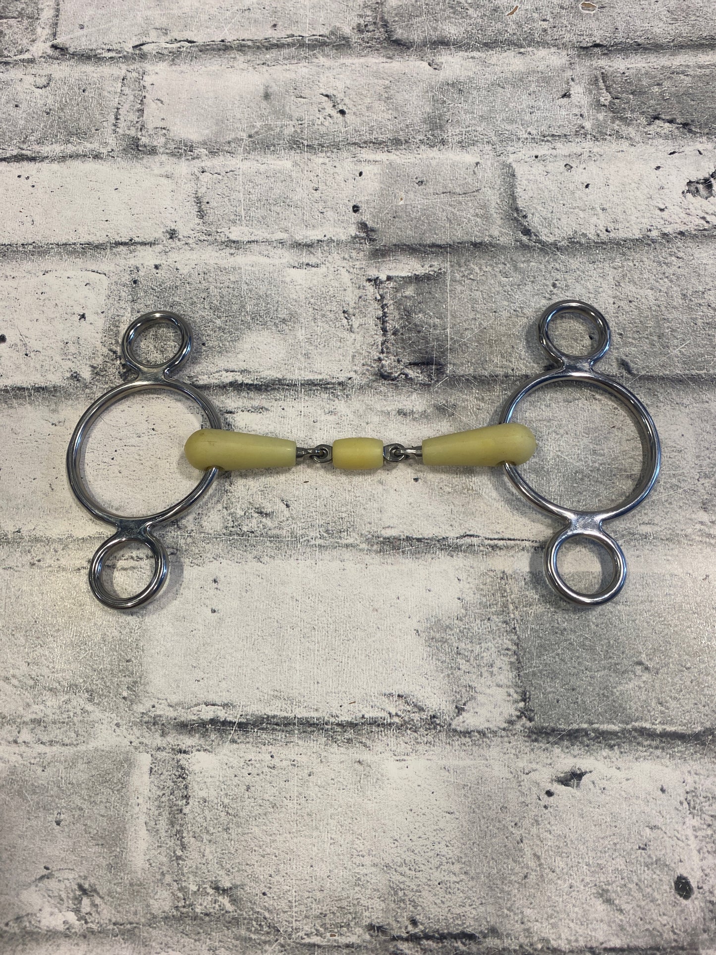 5" Happy Mouth Double Jointed 2-Ring Gag